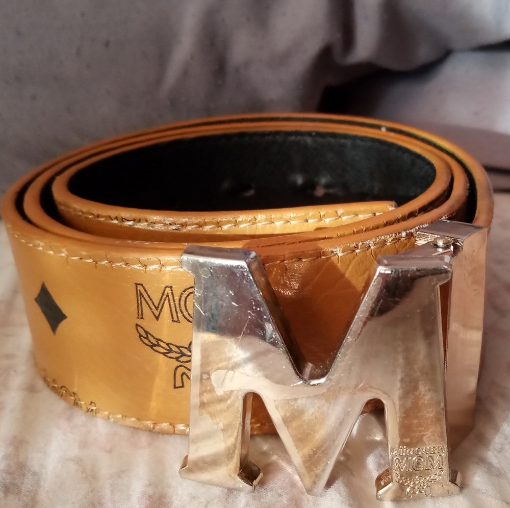 Designer MCM belt